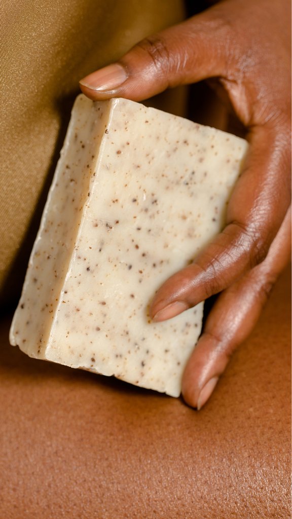 Chia Seed Bar Soap for Skin Hydration and Moisture